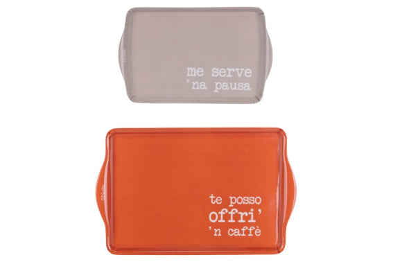 SPQERE SET OF 2 MELAMINE TRAYS - 2188674