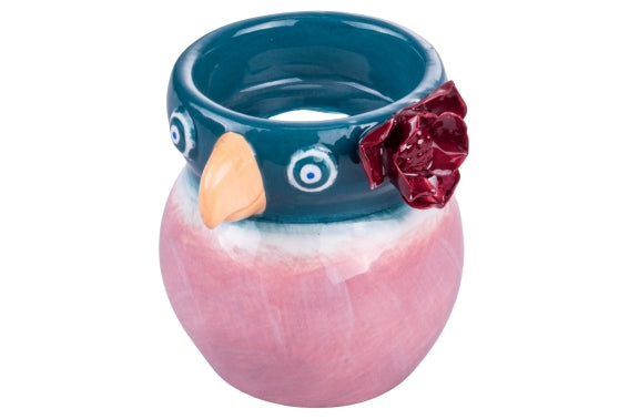 TUCA TUCA PINK/TEAL BLUE CANDLE HOLDER - 2188742