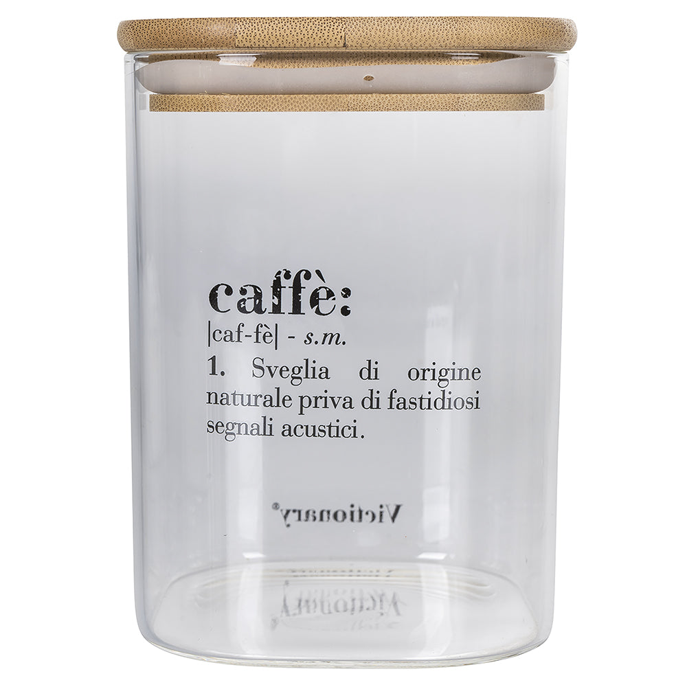 VICTIONARY COFFEE JAR GLASS BAMBOO 1L - 5906965