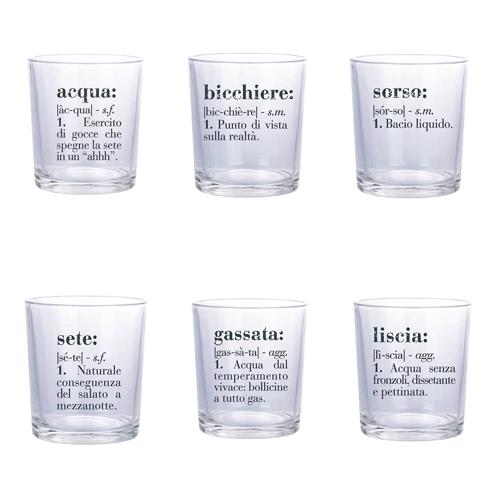 VICTIONARY SET 6 WATERGLASSES 360ML - 5909268