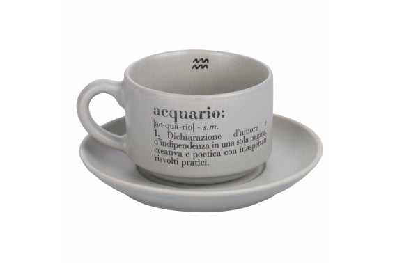 VICTIONARY ACQUARIO COFFEE CUP AND SAUCER SET - 5910691