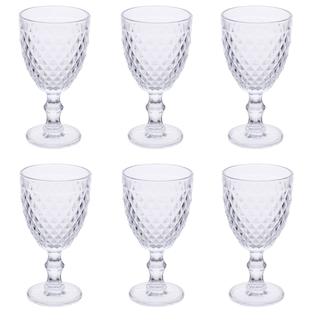 MADAME SET 6 GOBLETS TRANSP 370 ML - 5913498
