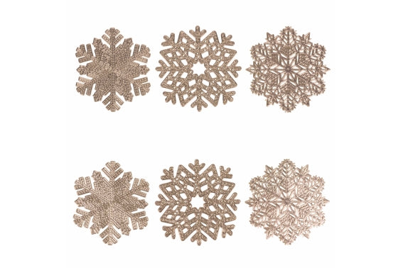 SNOWFLAKE COASTER SET 6 - 5917245