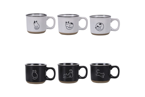 MIAO B/N SET 6 COFFEE CUPS 90 CC - 5918550