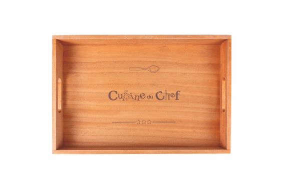 RECTANGULAR TRAY 45X30CM WOOD 3 ASS. - 5918711