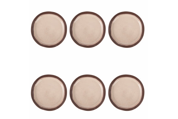 BRETAGNE TERRA SET 6 PCS FLAT PLATE - 5918725