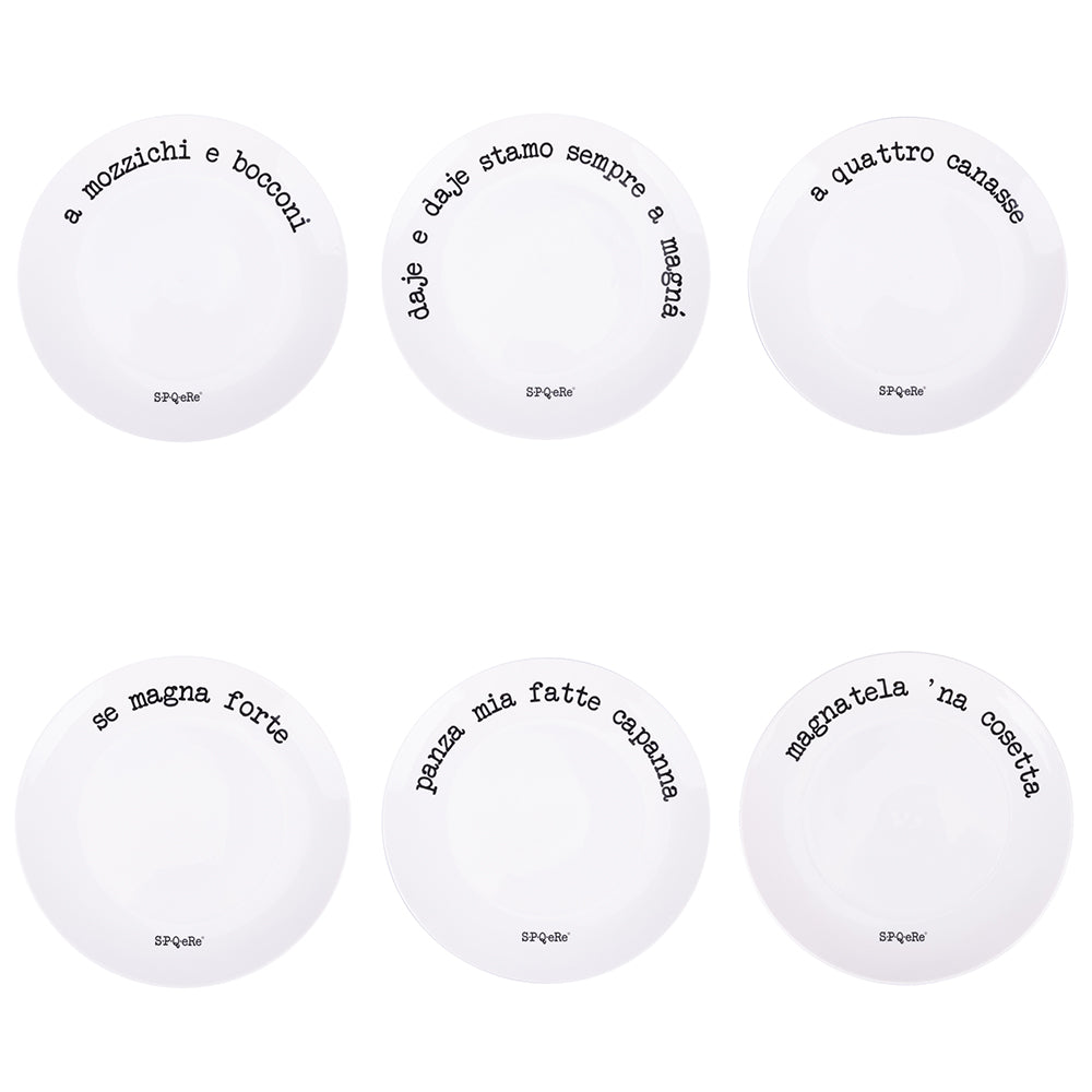 SPQERE DINNER PLATE 6 ASS. - 5919055