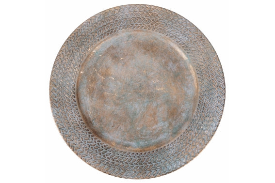 UNDERPLATE HERRINGBONE ANTIQUED - 5919708