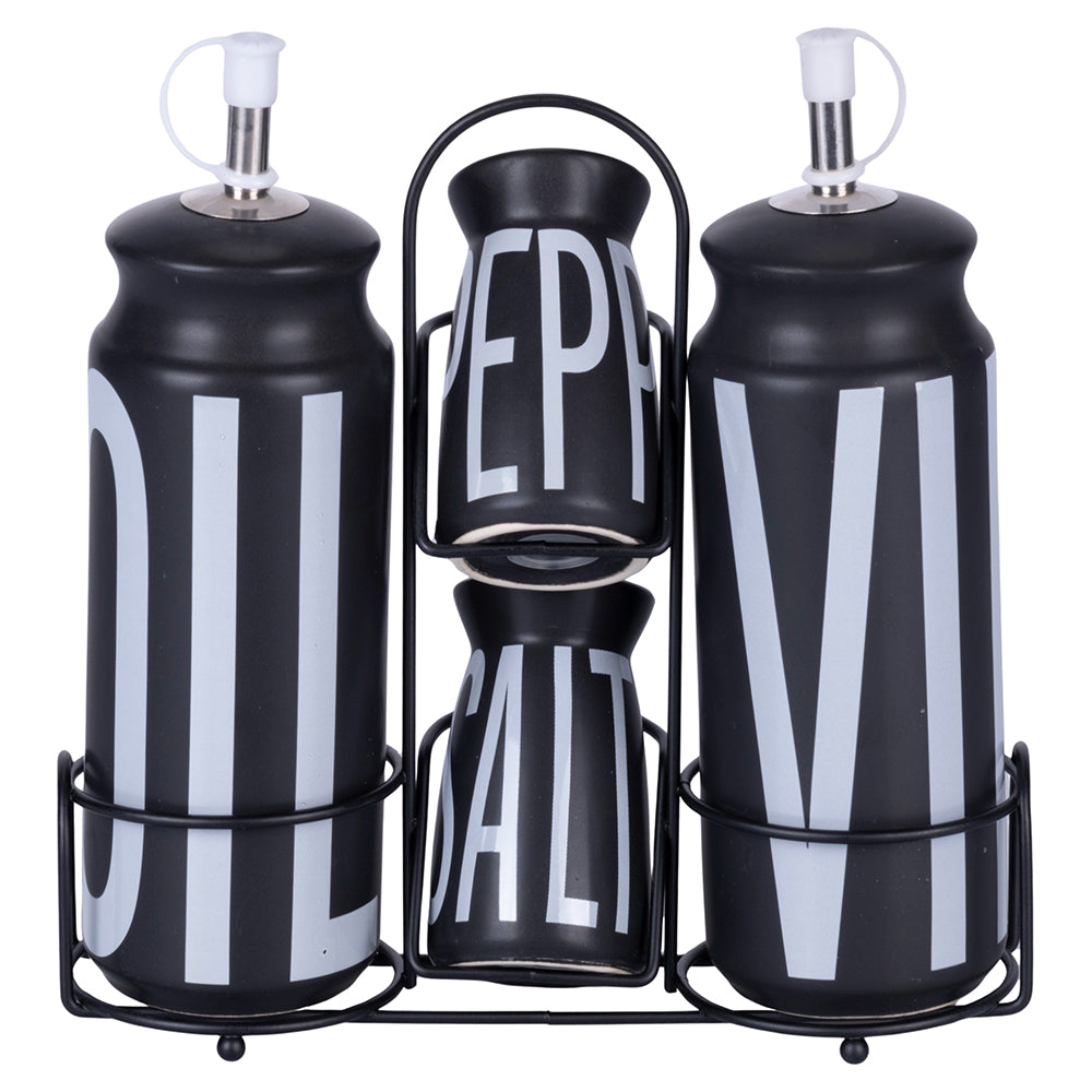 BIGISMORE MENAGE SEASONING SET 4 PIECES BLACK - 5919836