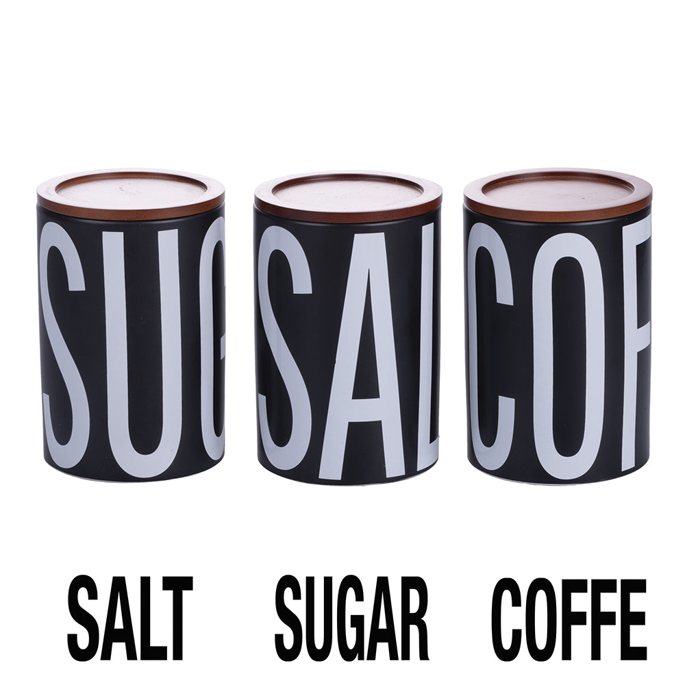 BIGISMORE BLACK SET 3 JARS 750ML - 5919838