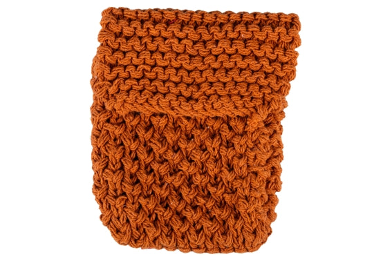 RUST COLOR MACRAME CUTLERY HOLDER - 5919884