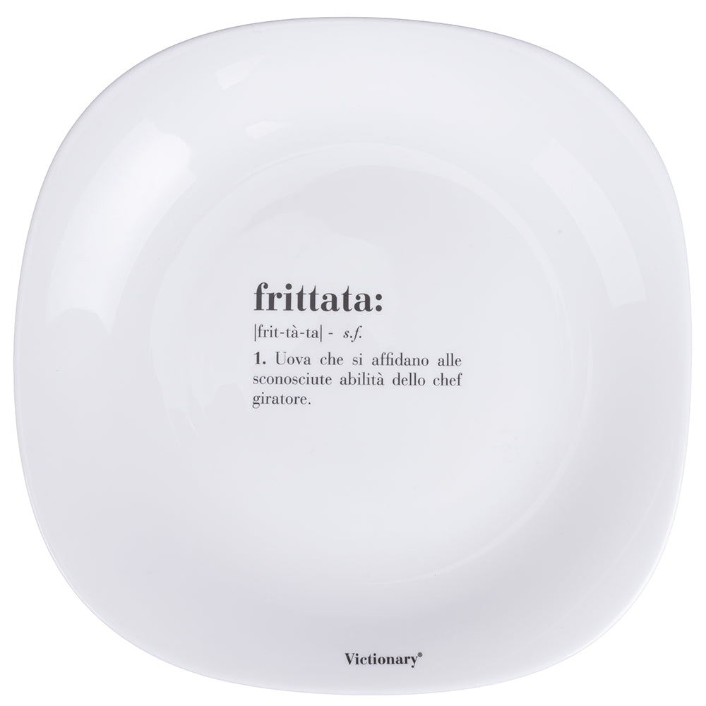 VICTIONARY SQUARED DINNER PLATE OPA D28CM OMELETTE - 5920676