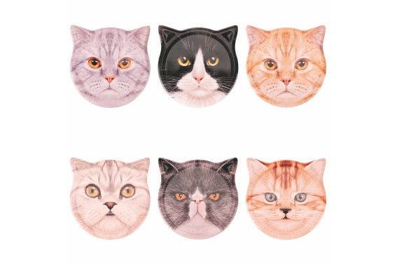 CATS FACE SMALL TILE 6 ASS. - 5920783
