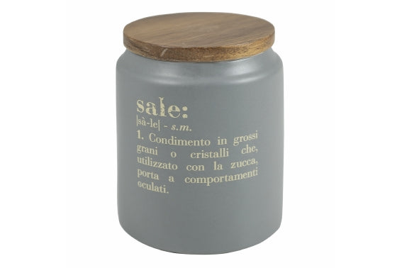 VICTIONARY SALE JAR W/BAMBOO LID - 5921811