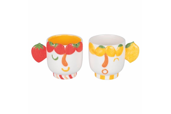 FRUIT LIFE 2 DESIGN ASS/FACE MUG - 5921848