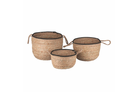 NATURAL SET 3 FIBRE BASKETS - 5921926