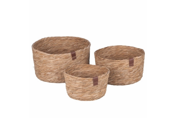 NATURAL SET 3 FIBRE BASKETS - 5921930
