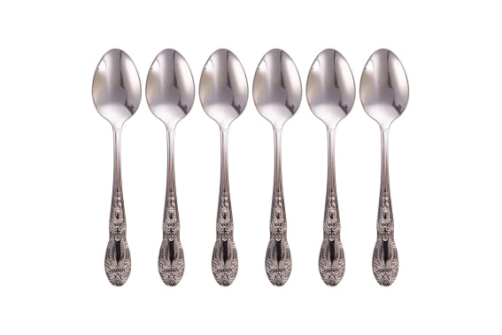 WONDERLAND SET 6 TEASPOONS 18/10 POLISHED SILVER - 5923702