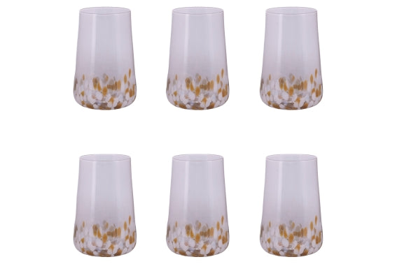 LILIA GOLD SET OF 6 WATER GLASSES 590ML - 5925106