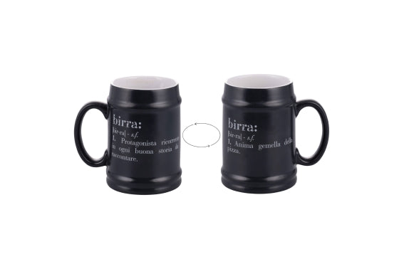 VICTIONARY ANTHRACITE BEER MUG 500ML - 5925706