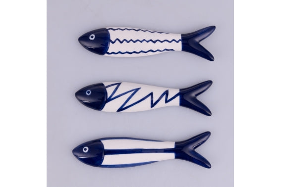 OCEAN FISH CUTLERY REST 12.5X8.5X1CM 3ASS - 5926381