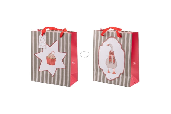 XMAS COTTAGE GIFT BAG 22x10x26CM - 5927533