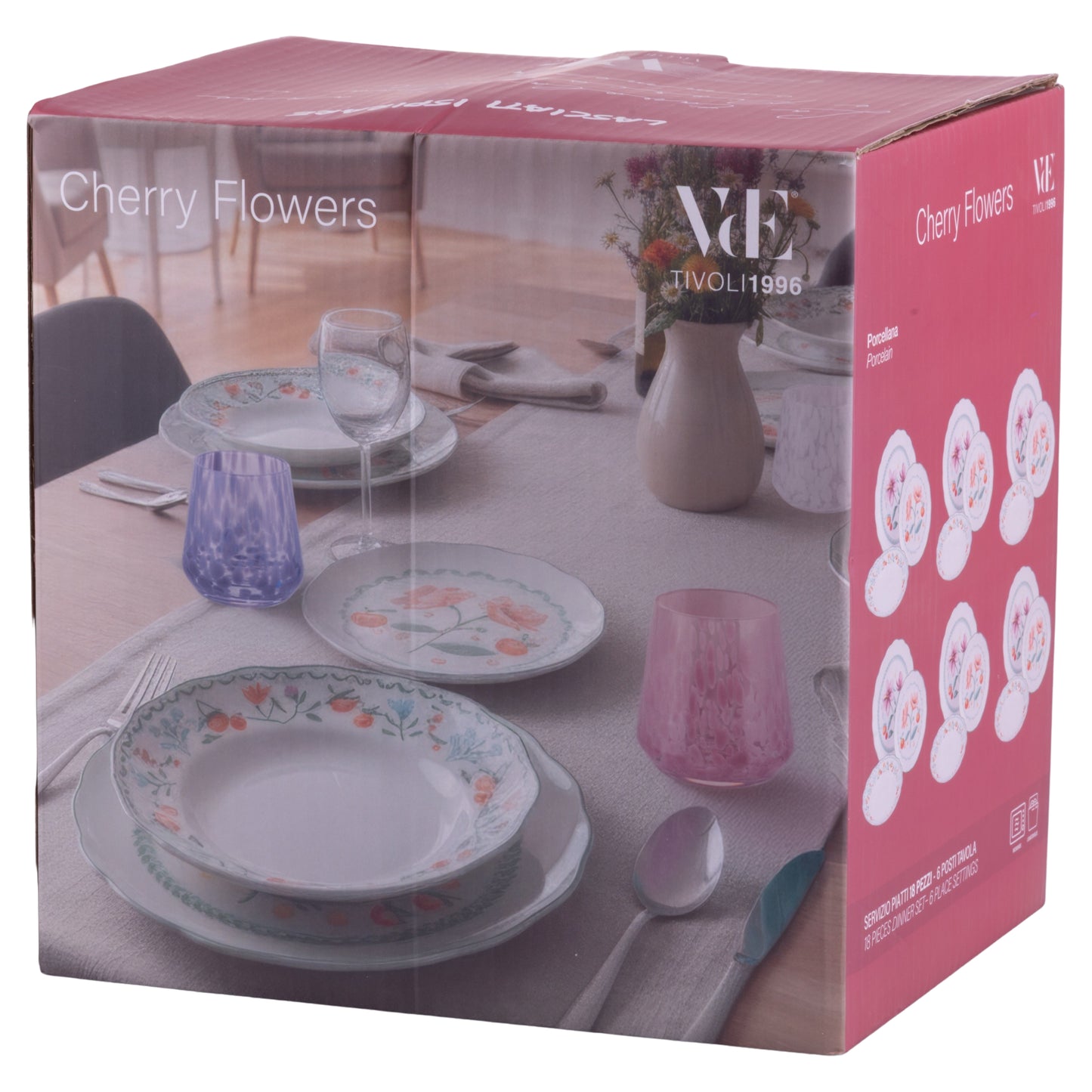 CHERRY FLOWERS DINNER SET 18PCS - 5926671