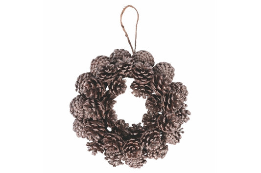 CHAMPAGNE WALL PINE CONE GARLAND D28CM - 2188125