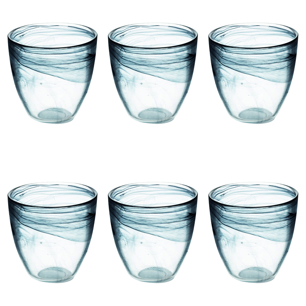 ALABASTRO ROUNDED WATER GLASS 280ML BLACK - 2188561