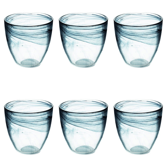 ALABASTRO ROUNDED WATER GLASS 280ML BLACK - 2188561