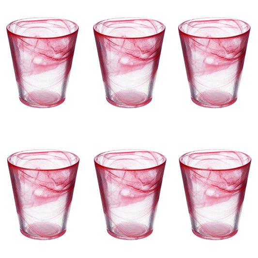 ALABASTRO CONICAL WATER GLASS 250ML RED - 2188596