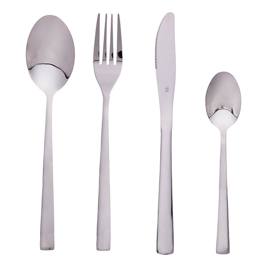 MADISON 24 PCS CUTLERY SET SHINY SILVER - 5901280