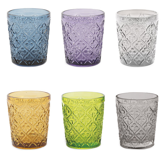 MARRAKECH SET 6 MULTICOLOR WATER GLASSES # - 5905223