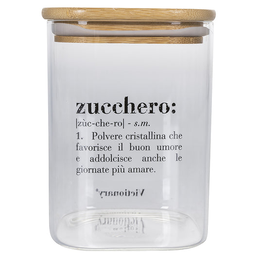 VICTIONARY SUGAR JAR GLASS BAMBOO 1L - 5906963