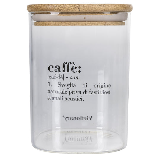 VICTIONARY COFFEE JAR GLASS BAMBOO 1L - 5906965