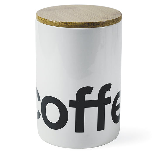 WHITE BAMBOO COFFEE JAR 750ML - 5909044
