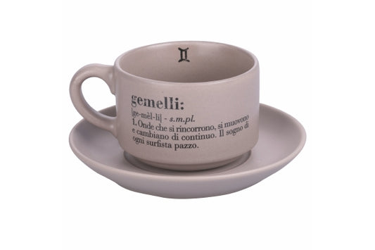 VICTIONARY GEMELLI COFFEE CUP SET W/SAUCER  - 5910683