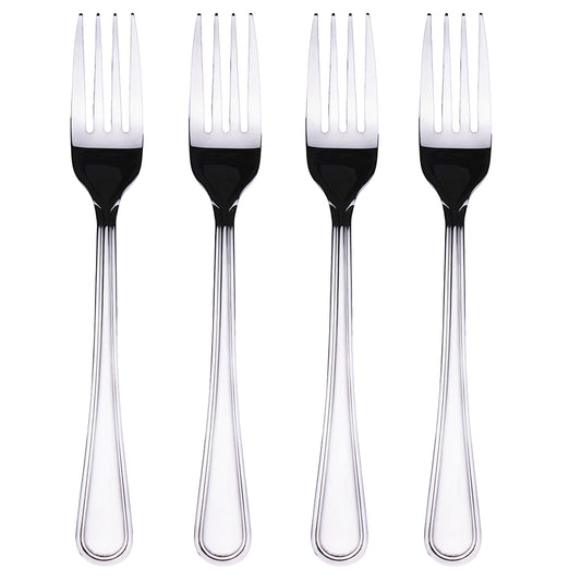 ANTIQUE SET 4 FORKS 18 10 POLISHED SILVER - 5911363