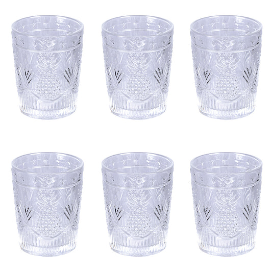 PINA COLADA SET OF 6 TRANSPARENT GLASSES - 5912171