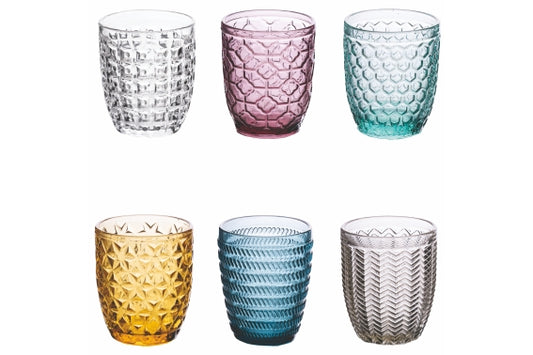 GEOMETRIE SET OF 6 ASS WATER GLASSES 320 ML - 5912240