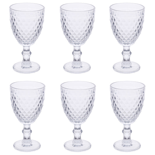 MADAME SET 6 GOBLETS TRANSP 370 ML - 5913498