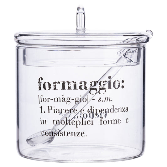 VICTIONARY CHEESE JAR SET WITH SPOON - 5914071