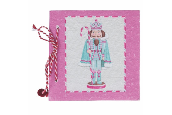 PINK NUTCRACKER NOTEBOOK WITH LANYARD 16CM - 5914308