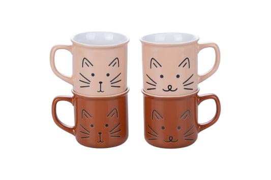 LOVE CAT COLORS 320ML MUG 4ASS IN DISPLAY BOX - 5915165