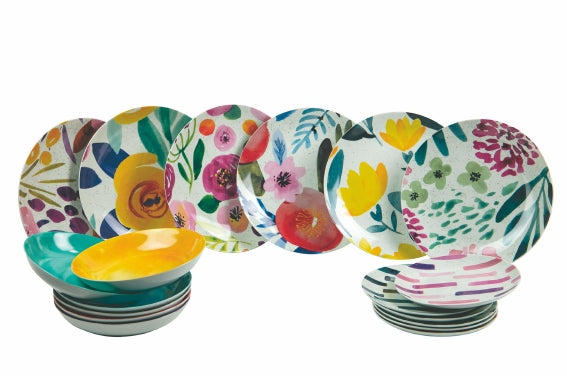 NEW ACQUERELLO DINNER SET 18 PCS - 5916448