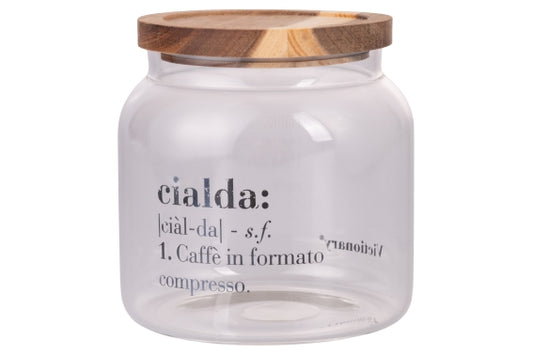 VICTIONARY JAR COFFEE PODS GLASS/ACACIA 1900ML - 5916892
