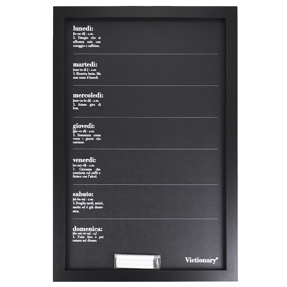 VICTIONARY BLACKBOARD WITH CHALKS 40X60 CM - 5917371