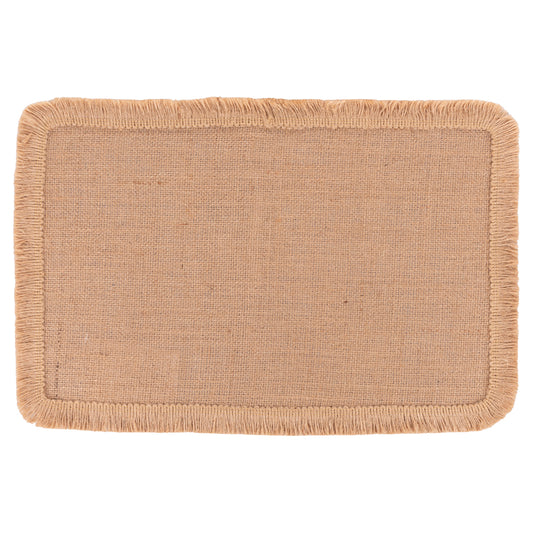 JUTE PLACEMAT RECT.   EMBROIDERED BORDER A - 5918038