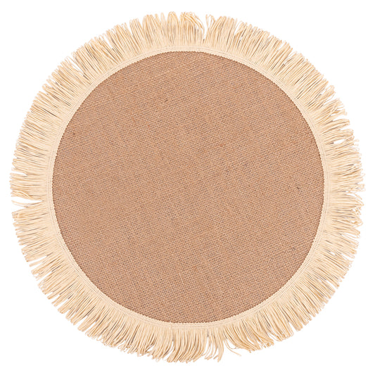 ROUND JUTE PLACEMAT   PAPER BANGS - 5918039