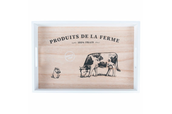 RECTANGULAR TRAY 45X30CM WOOD 3 ASS. - 5918711